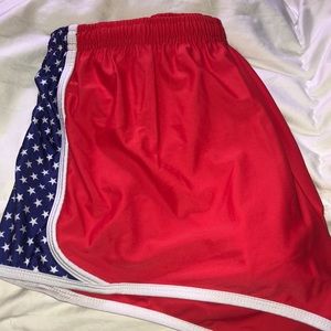 KRASS & Co American flag shorts